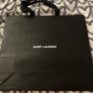 Saint Laurent Black Extra Large Paper Shopping Bag